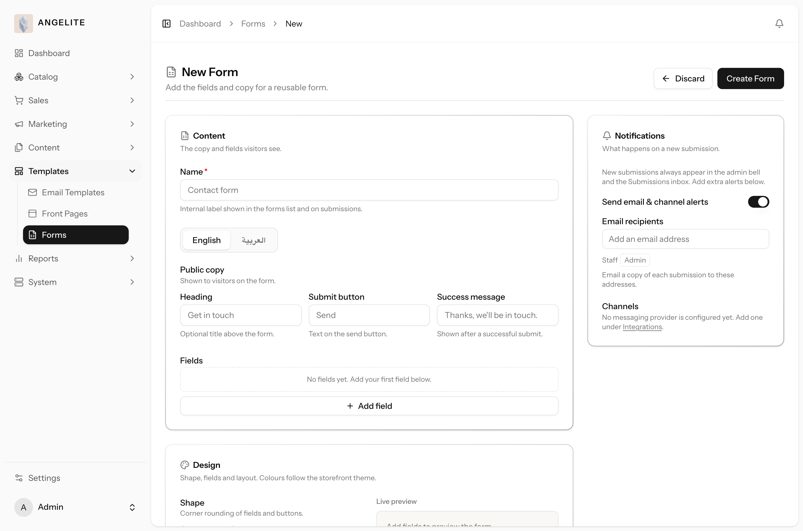 Form designer
