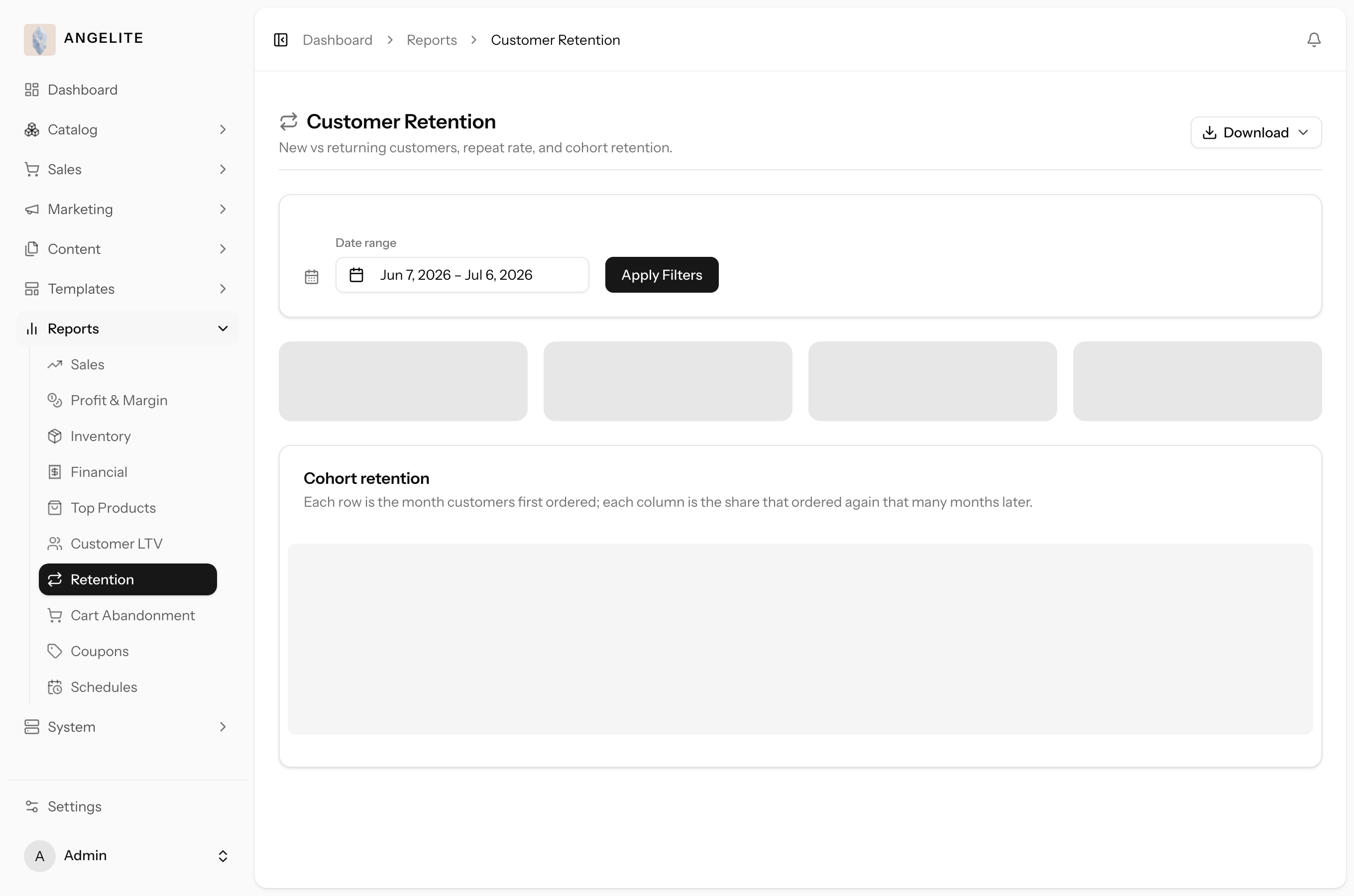 Retention report