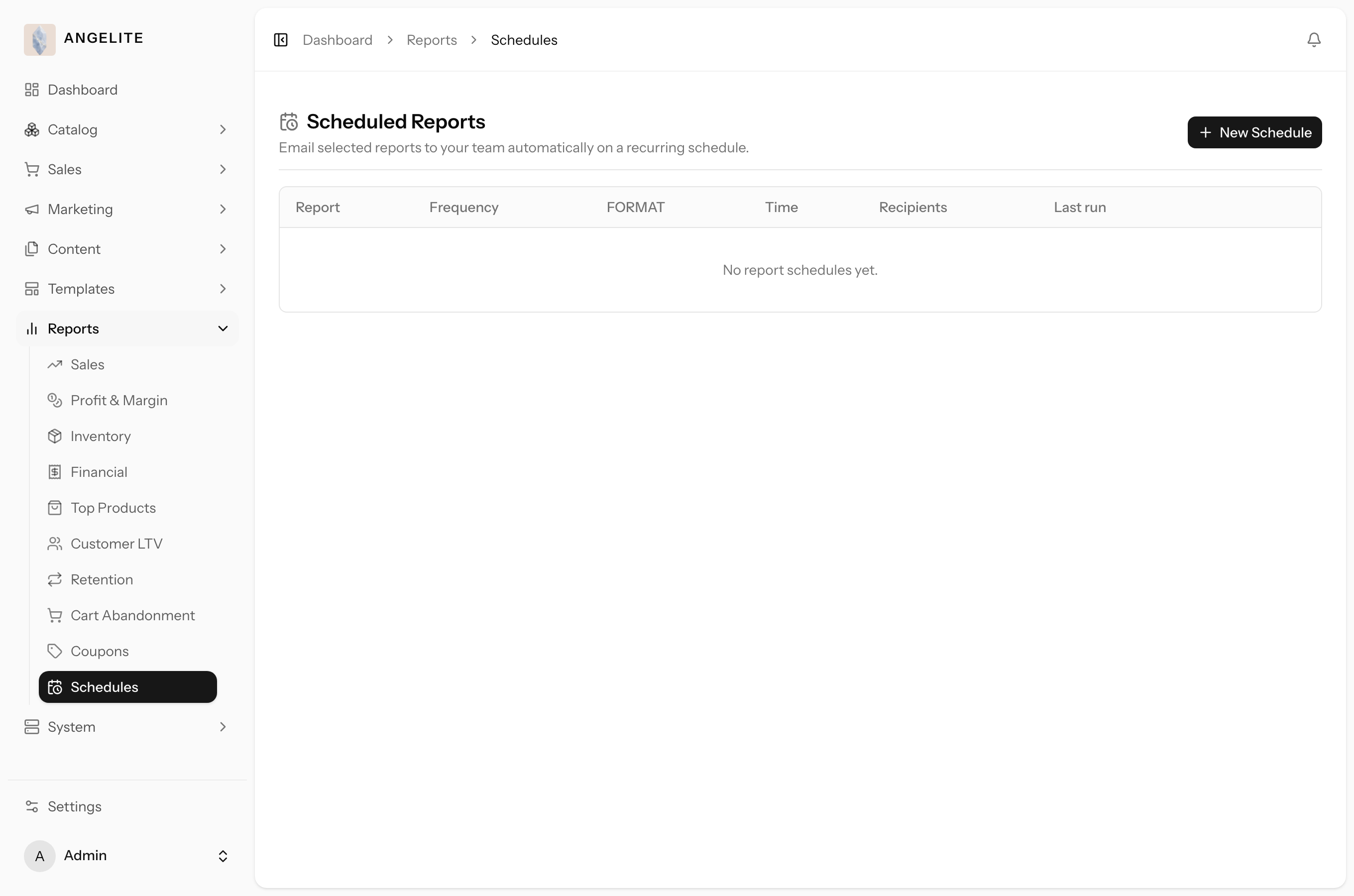 Scheduled report delivery