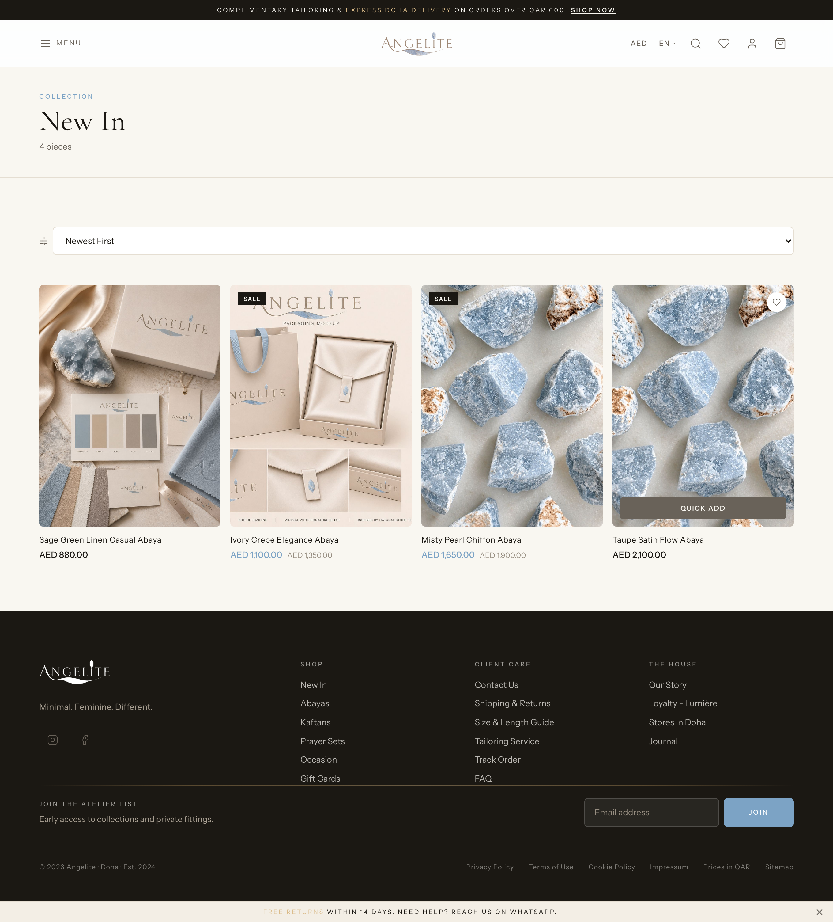 A storefront collection page